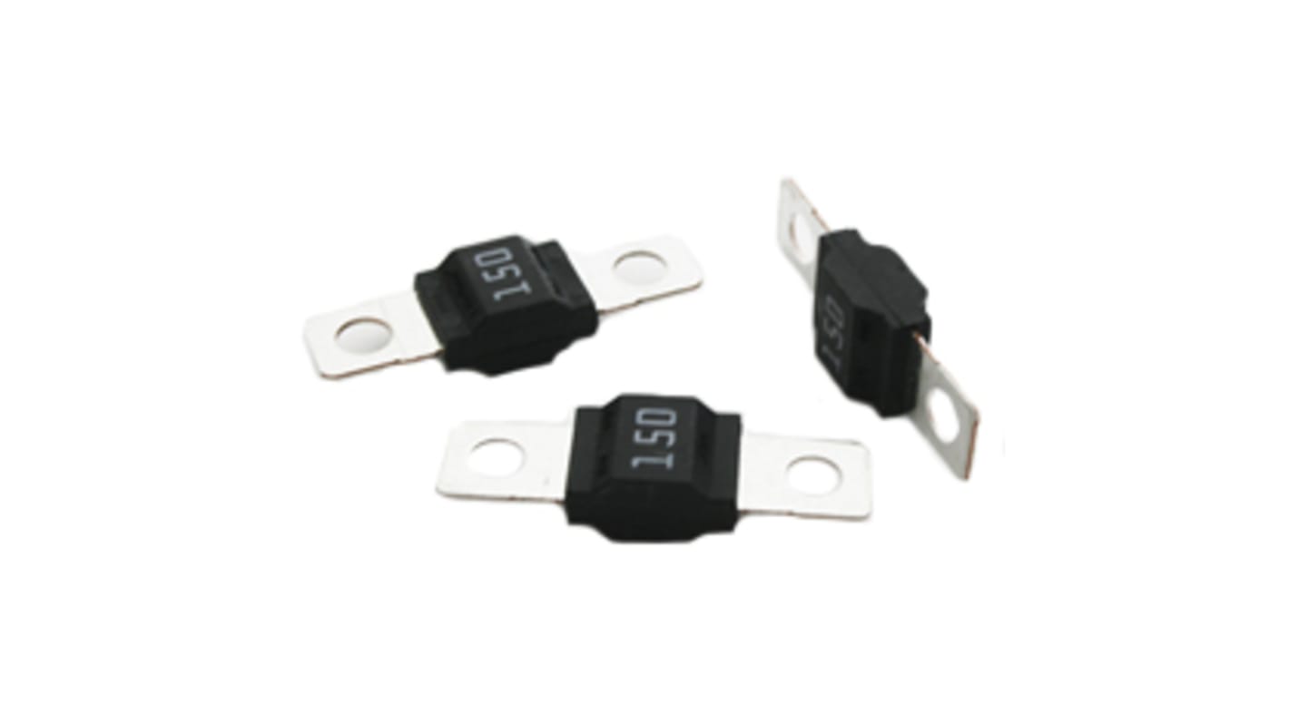 Wickmann 栓入式汽车保险丝, 100A, 32V 直流, 最高+125°C, 黑色, MIDI系列
