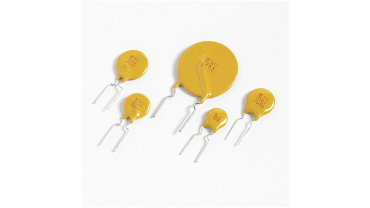 Fusibile ripristinabile Wickmann, intervento a 1A in 4s, 60V cc, tenuta 0.5A, 1.17Ω max