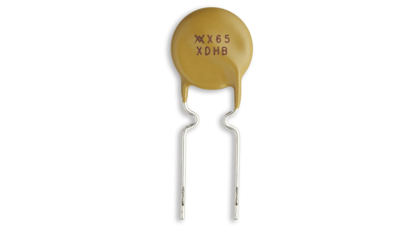 Wickmann 自恢复保险丝, 72 V dc, 72V 交流, 0.65A保持, 40 A最大, 1.3A跳闸, 5.3s跳闸