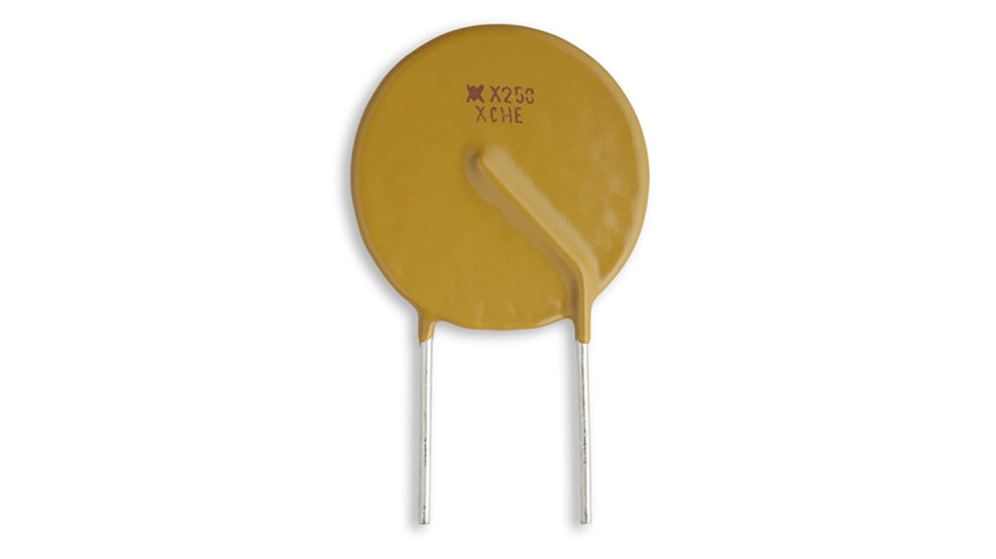 Fusibile ripristinabile Wickmann, intervento a 5A in 15.6s, 72 V ac, 72V cc, tenuta 2.5A, 130mΩ max