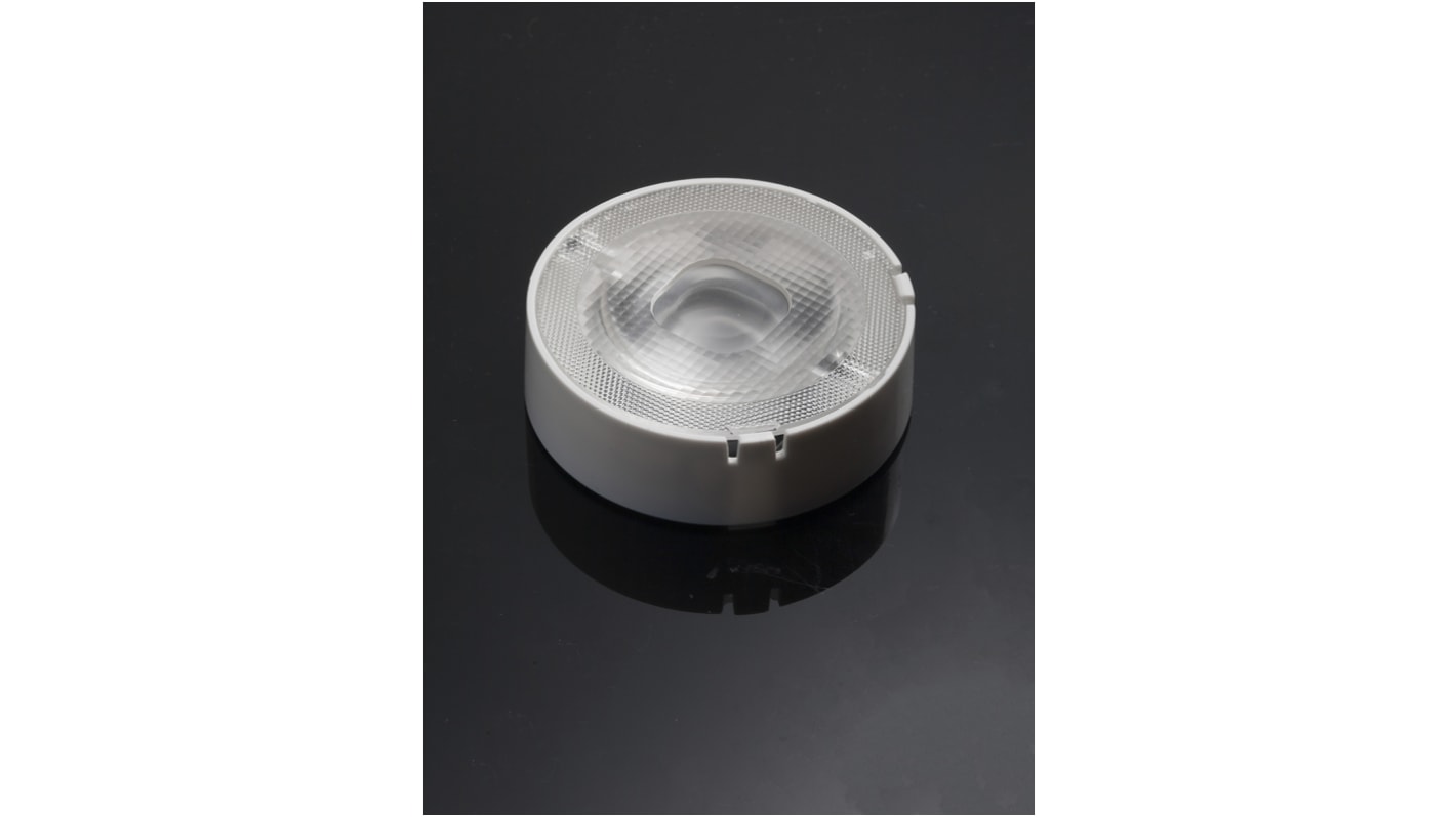 Lente LED Ledil, diámetro 55mm, 69.9 Dia. x 16.6mm, Rectangular, 60°, para LEDiL HEKLA Polimetilmetacrilato (PMMA)