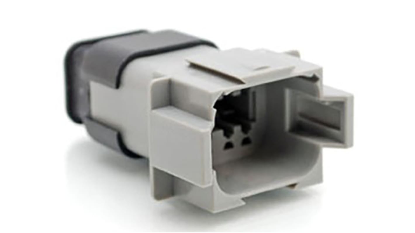 Amphenol Industrial, AT Automotive Connector Socket Grey Cable Mount 8 Way, Crimp Termination AT04-08PA-SRGRY