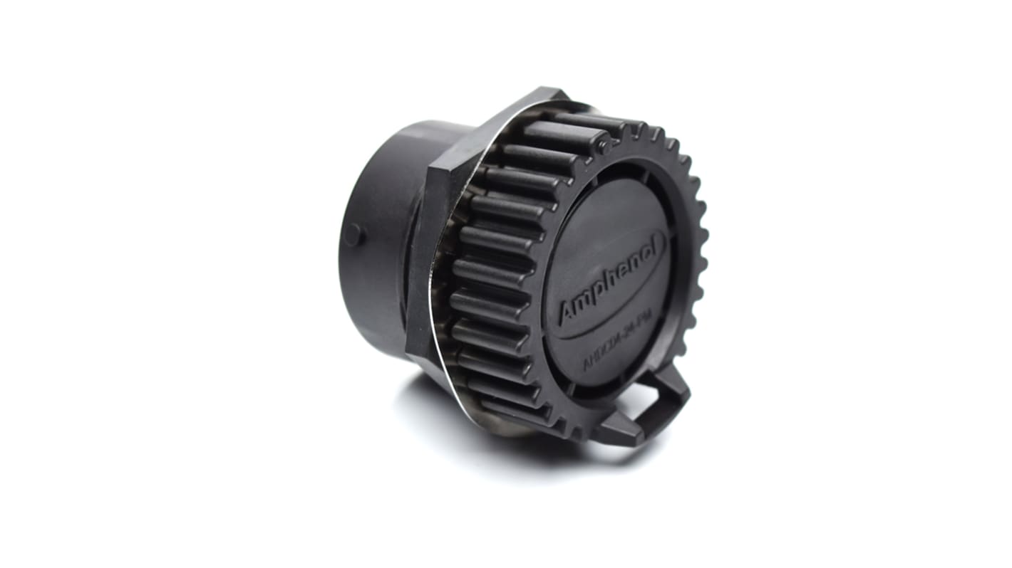 Amphenol Industrial ISOBUS Plug Dust Cap, Shell Size 24 IP67 Rated, with Black Finish
