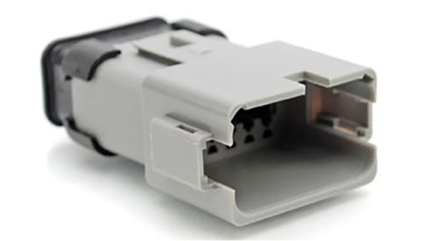 Amphenol Industrial, AT Automotive Connector Socket Grey Cable Mount 12 Way, Crimp Termination AT04-12PA-SRGRY