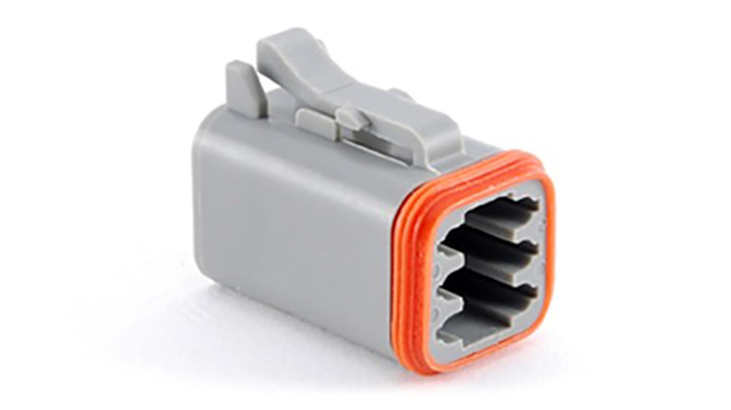 Connettore automotive Amphenol Industrial, Maschio, 13A, 6 vie, 2 file, Montaggio su cavo
