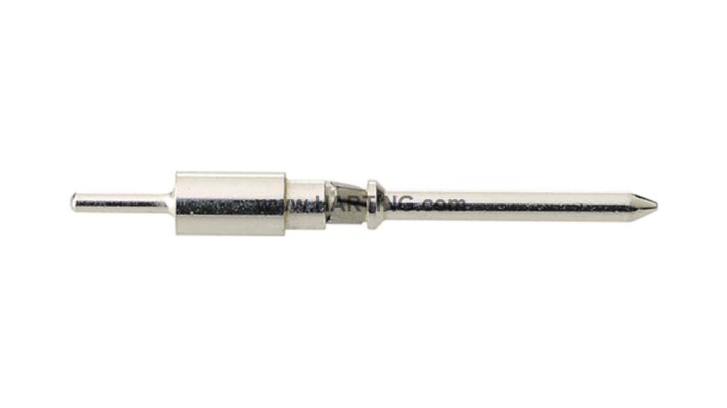 Contacto para conector industrial Macho HARTING serie Han D de Aleación de Cobre revestido de Plata, corriente 7.5A