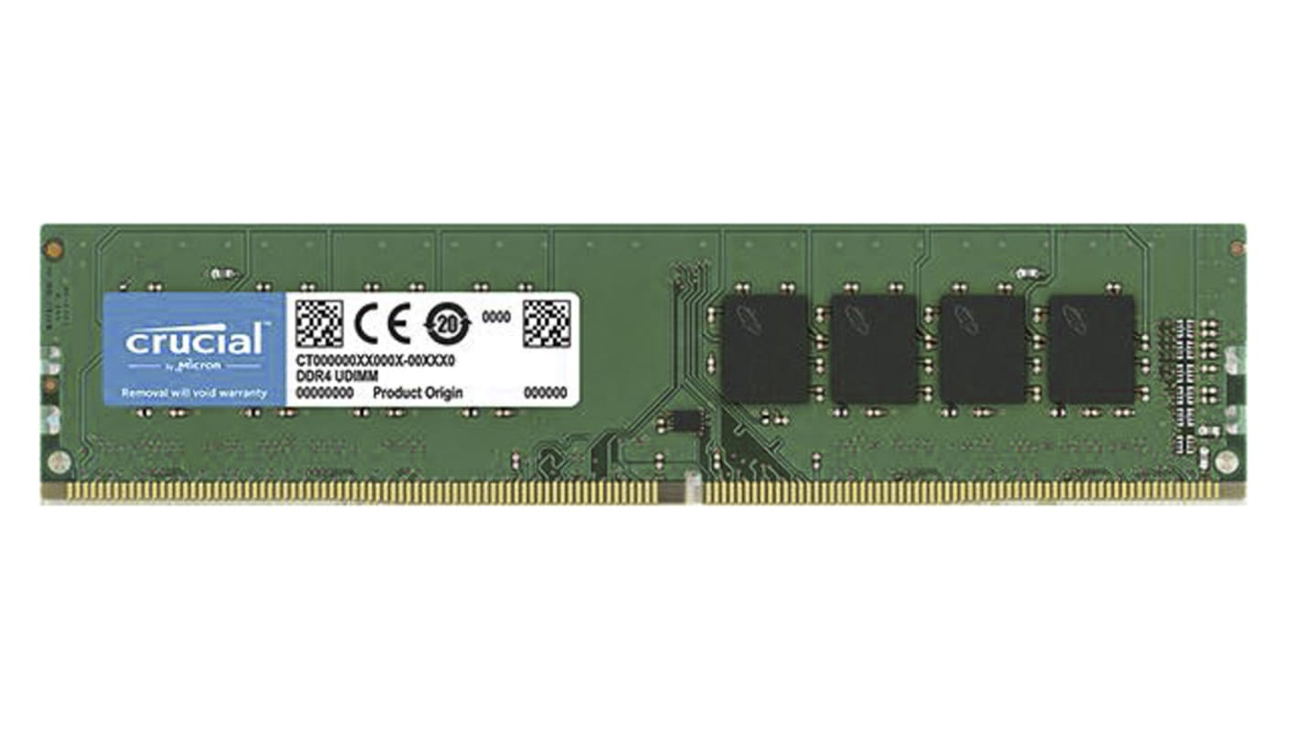 Crucial 16 GB DDR4 Desktop RAM, 2666MHz, UDIMM, 1.2V