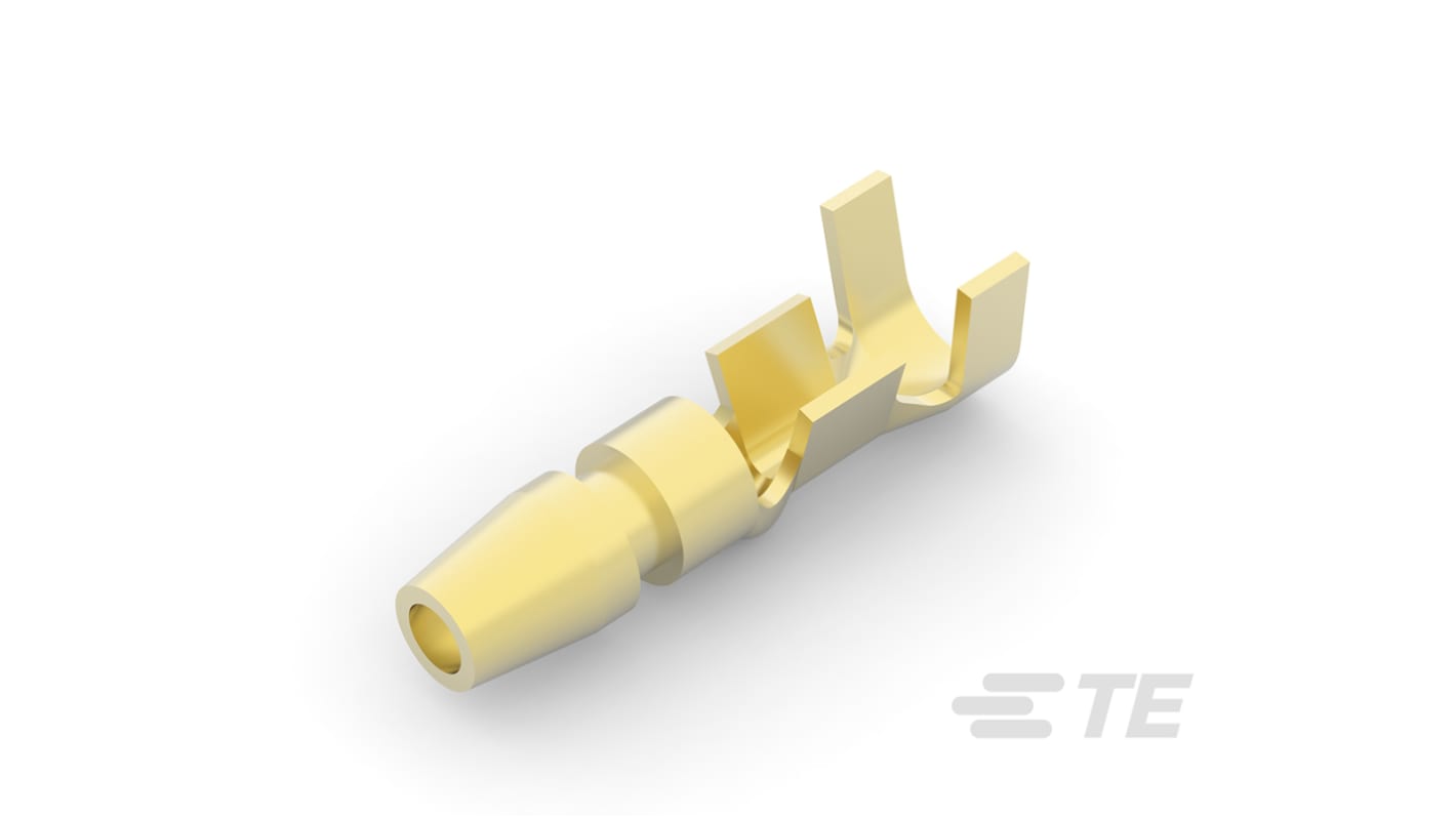 TE Connectivity, 170020 Uninsulated Crimp Bullet Connector, 0.5mm² to 2.27mm², 20AWG to 14AWG, 4mm Bullet diameter Male