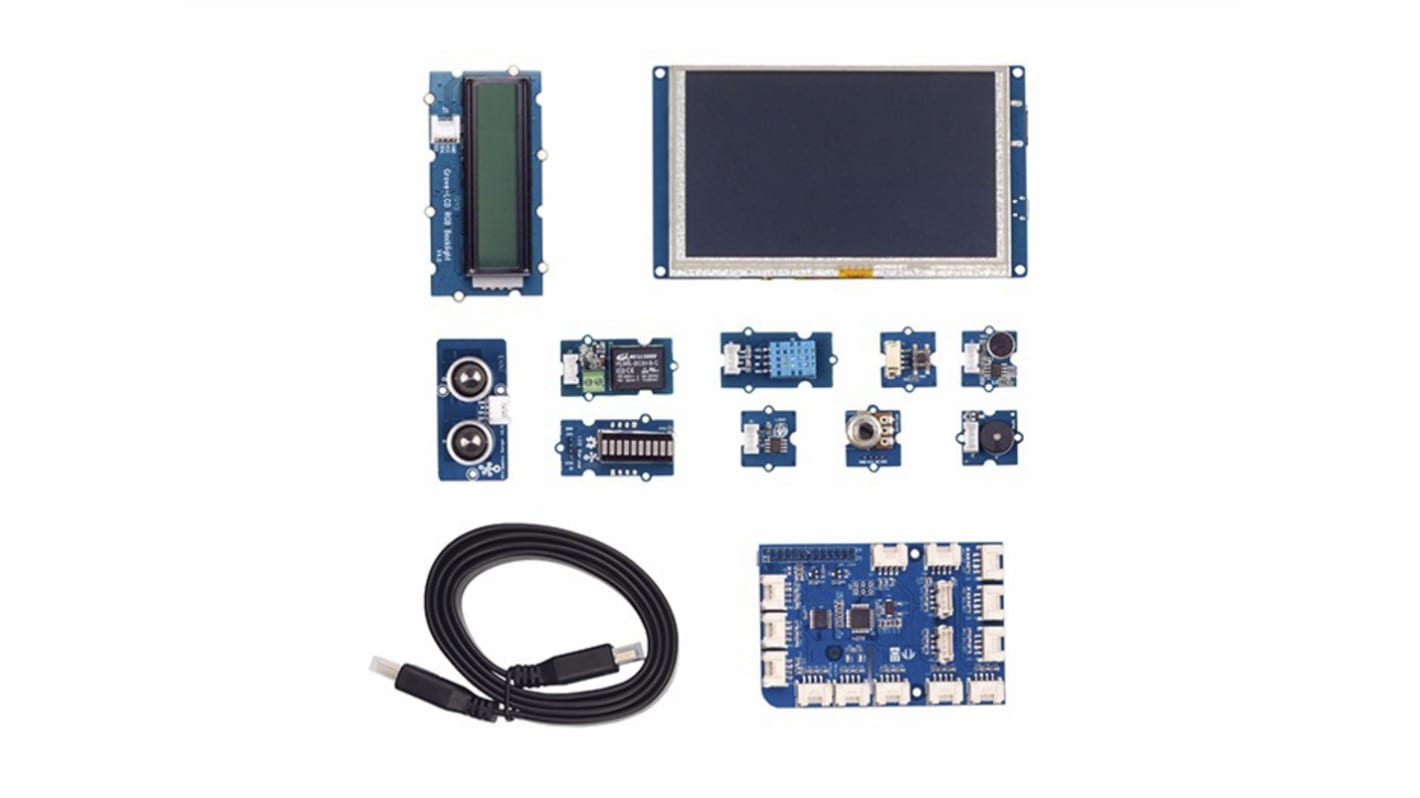 Starter kit GrovePi+ IoT con 10 sensori Grove e 5in Touchscreen per Raspberry Pi Seeed Studio