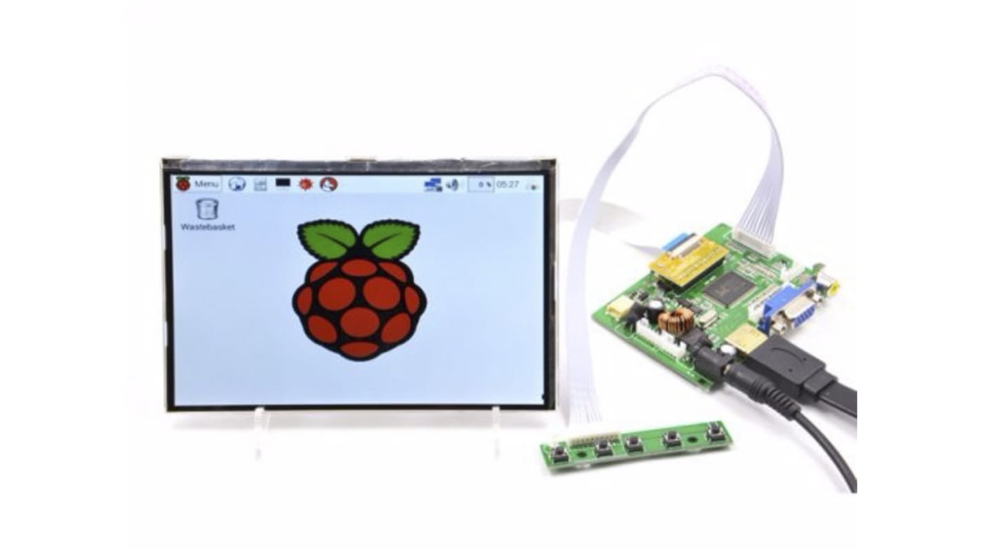 Seeed Studio 104990244, 7 in HDMI 1280 x 800 IPS Display 7in LCD Development Board, Display Module for Raspberry Pi