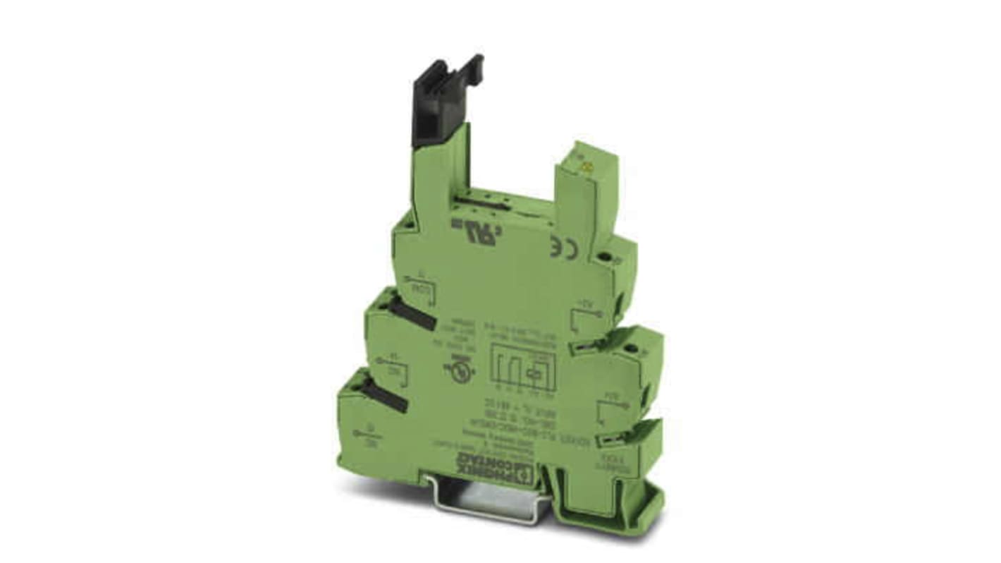 Phoenix Contact PLC-BSC 1 Pin 48V dc DIN Rail Relay Socket, for use with PLC Series