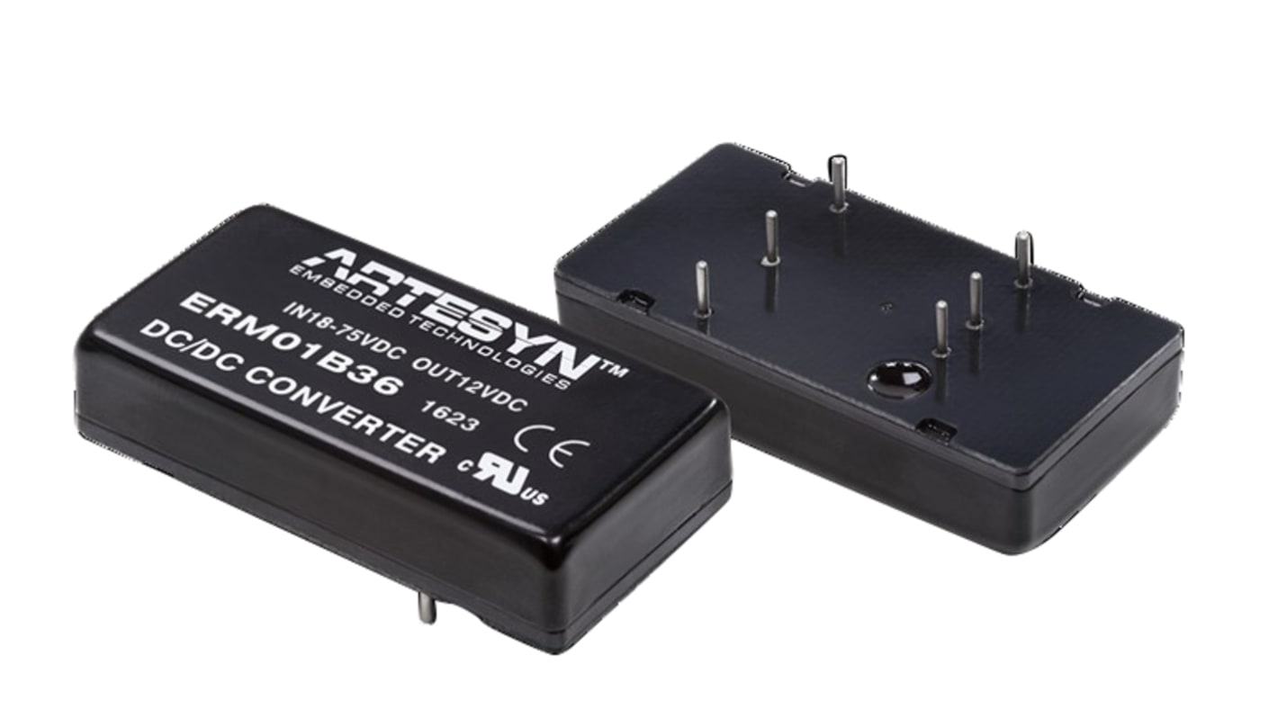 Artesyn ERM DC/DC-Wandler 20W 110 V dc IN, 5V dc OUT / 4A Durchsteckmontage 3kV dc isoliert