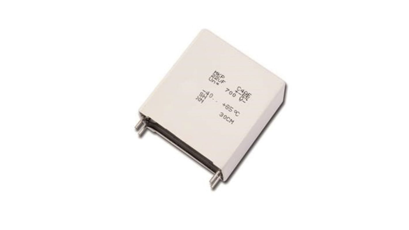 KEMET C4AQ Metallised Polypropylene Film Capacitor, 1.1kV dc, ±5%, 3.3μF