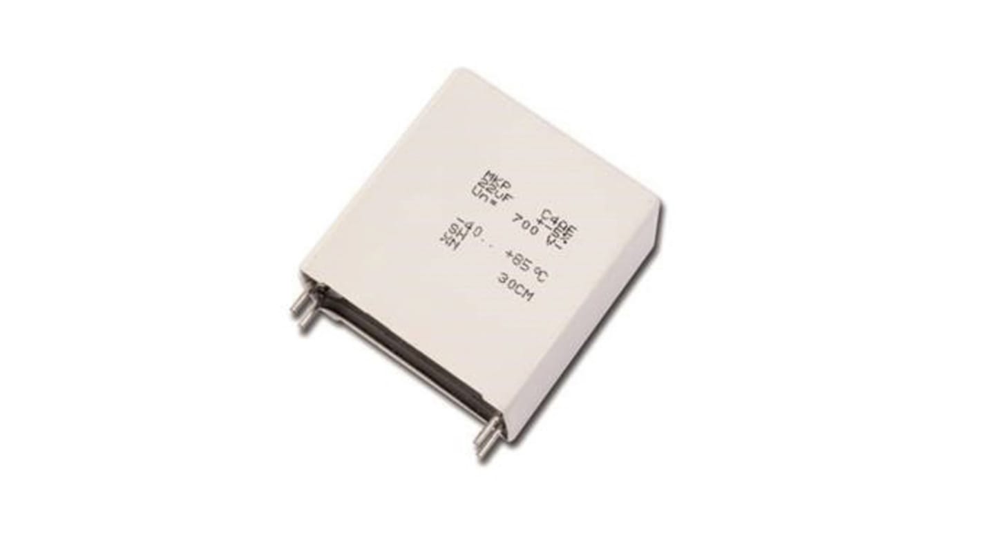 KEMET C4AQ Metallised Polypropylene Film Capacitor, 1.1kV dc, ±5%, 5μF