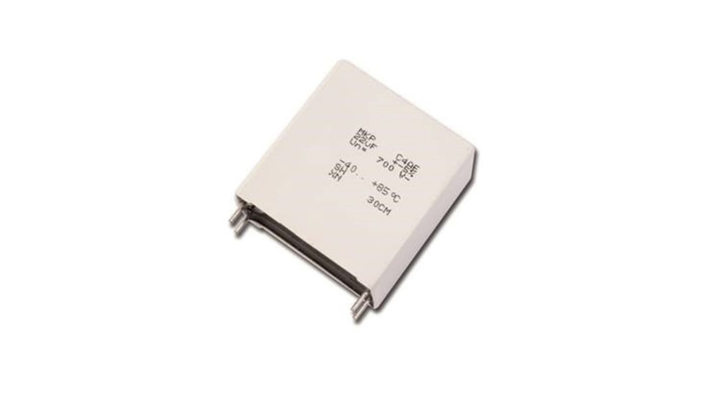 KEMET C4AQ Metallised Polypropylene Film Capacitor, 1.1kV dc, ±5%, 8μF