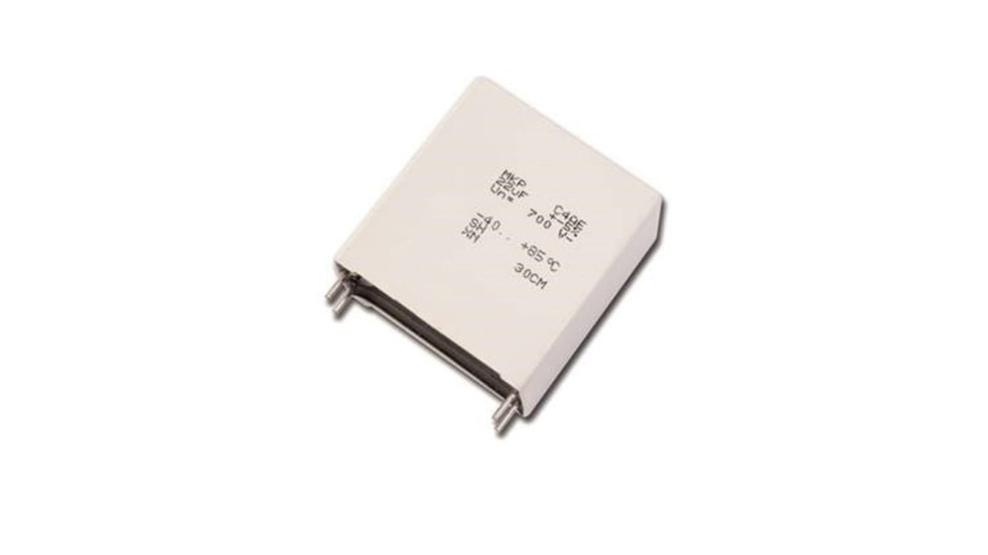 KEMET C4AQ Metallised Polypropylene Film Capacitor, 1.1kV dc, ±5%, 40μF