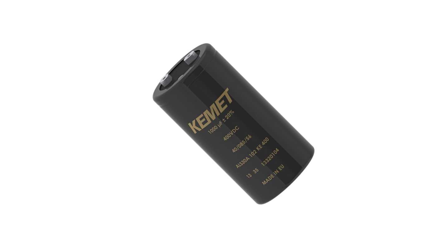KEMET 18000μF Aluminium Electrolytic Capacitor 400V dc, Screw Terminal - ALS70C183QS400