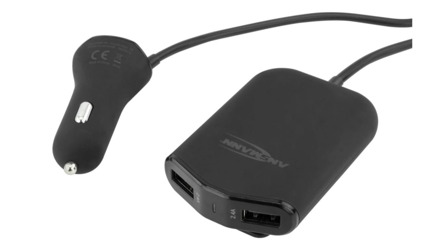 Ansmann Car Charger, 12 → 24V dc Input, 5V Output USB, 9.6A