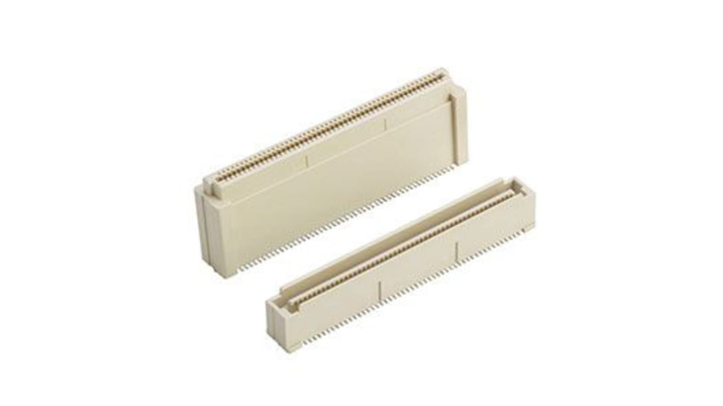Gniazdo PCB 40 -pinowe 3 -rzędowe raster: 0.8mm typu płytka – płytka Proste Montaż na płytce drukowanej