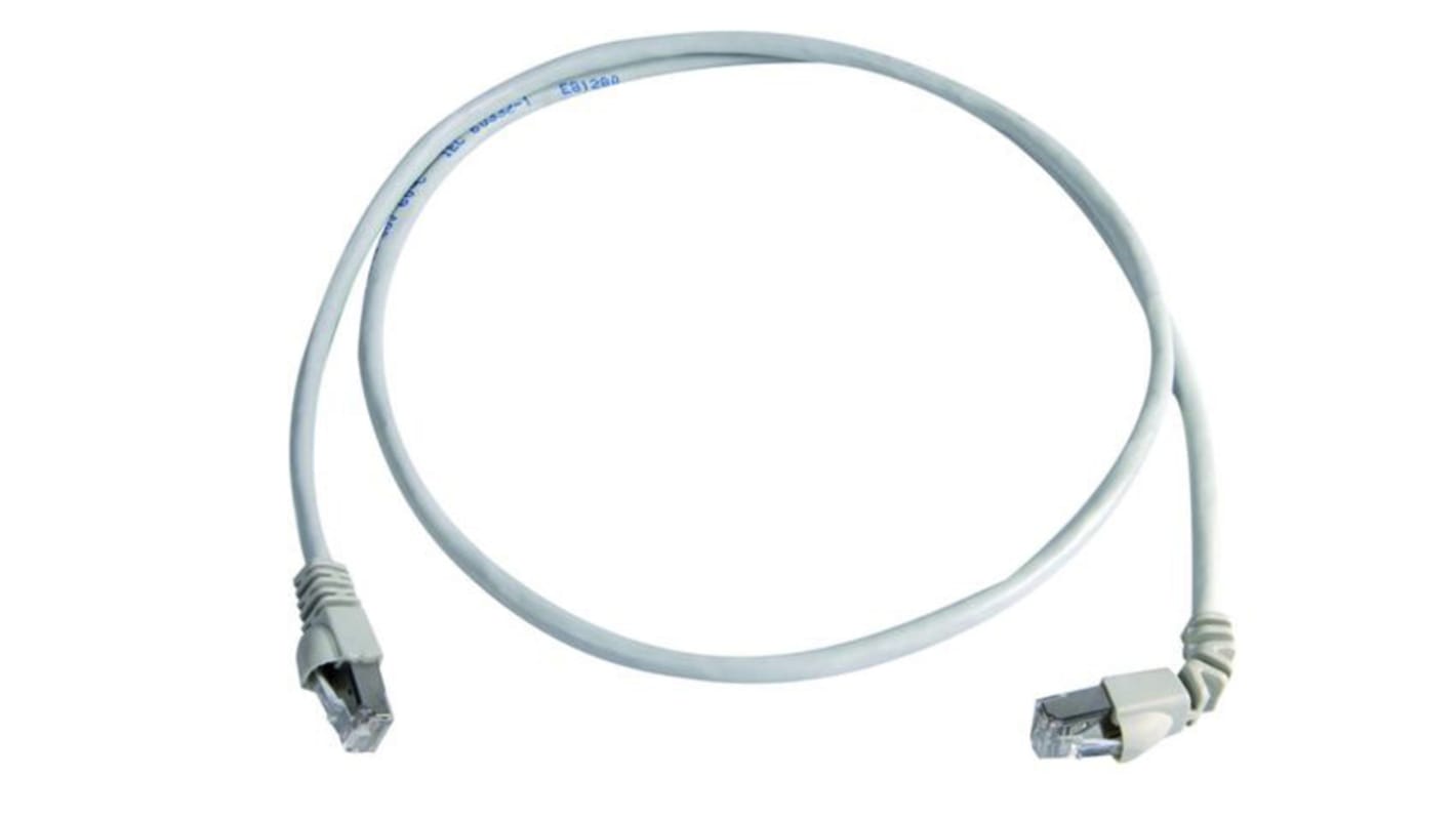 Cable Ethernet Cat6a S/FTP Telegartner de color Gris, long. 2m, funda de LSZH
