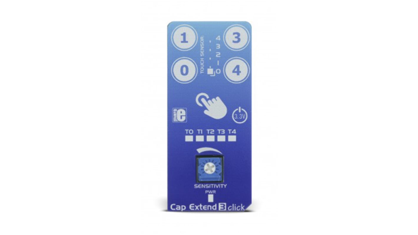 MikroElektronika Cap Extend 3 Click mikroBus咔哒板, MTCH105芯片