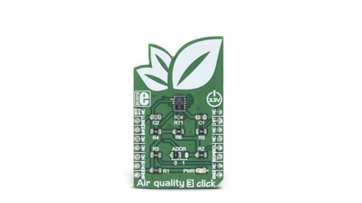 MikroElektronika Air quality 3 click for CCS811 Air Conditioning Systems, Ventilation Systems and Other IoT Applications