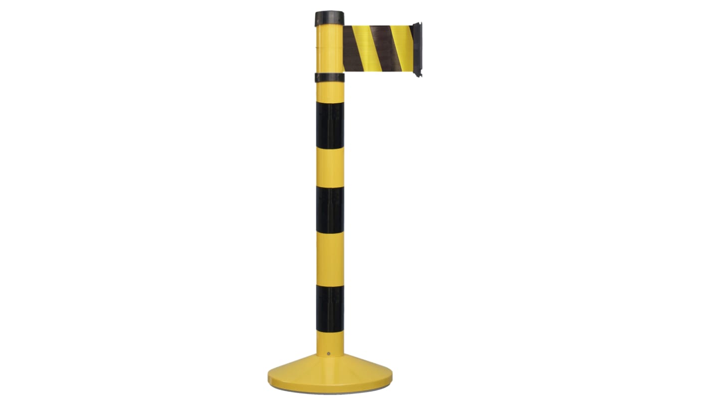 Barriera di sicurezza RS PRO in Acciaio, col. Nero/Giallo, 100mm x 980mm, Lungh. 4m