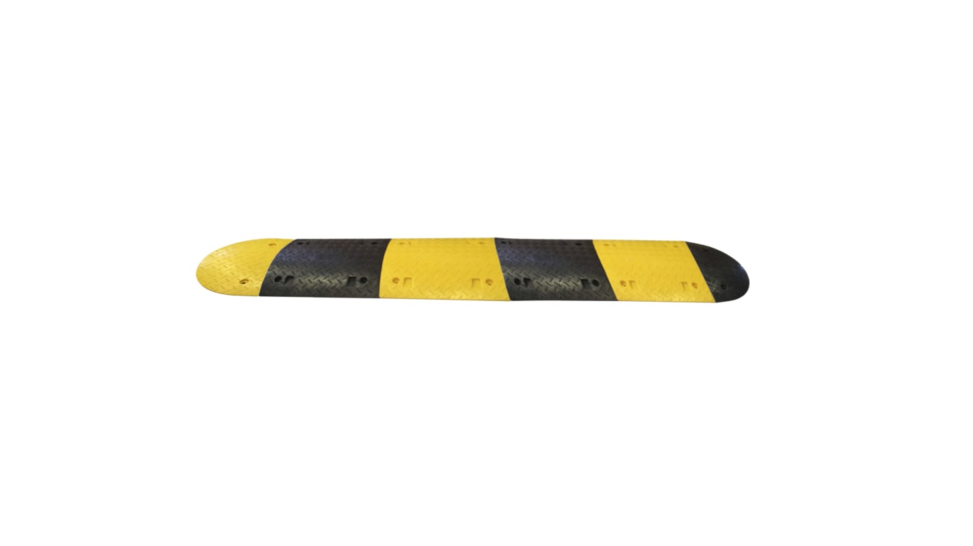 RS PRO High Visibility Polypropylene Speed Bump, 430 mm x 2.5m x 50 mm