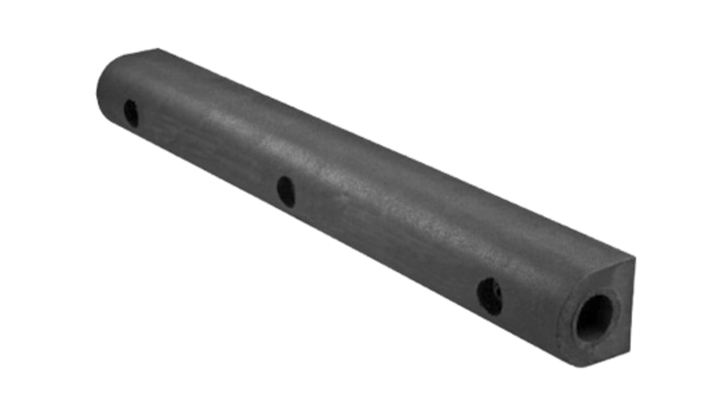 RS PRO Gummi Stoßschutz für den Einsatz auf Dock Stoßdämpfer, 150mm x 150 mm x 1000mm, Schwarz