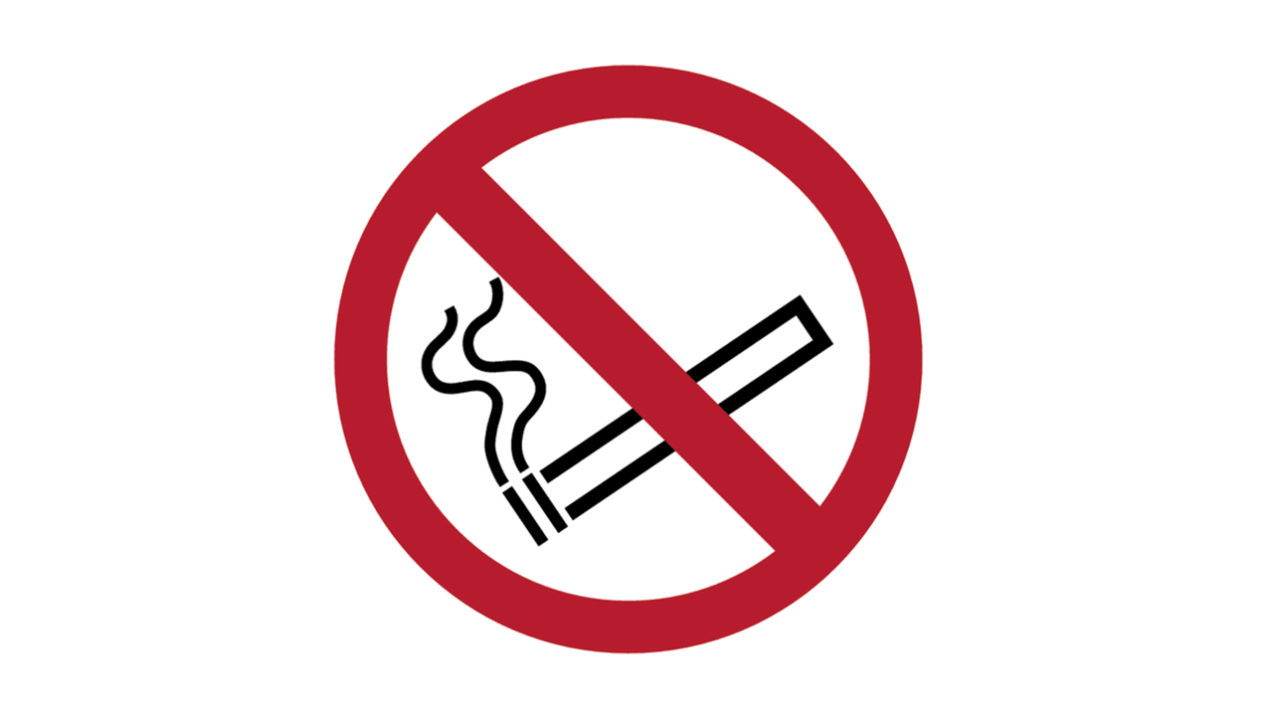 PVC No Smoking Prohibition Sign