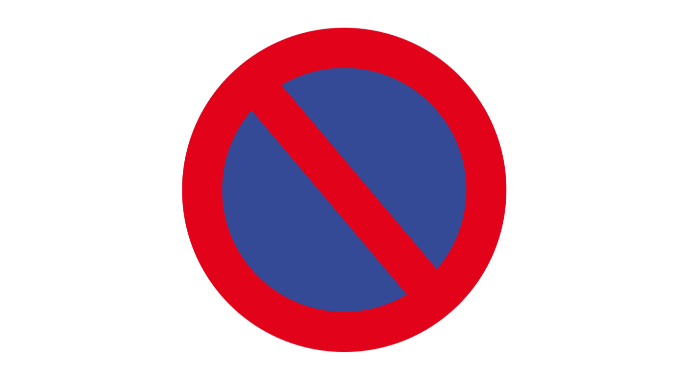 PVC No Parking Prohibition Sign