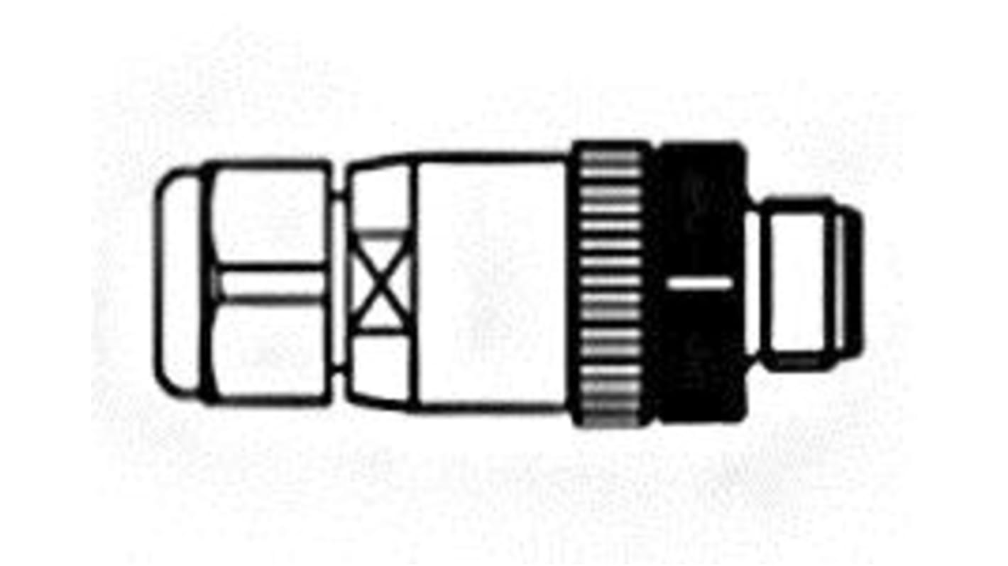 Molex Circular Connector, 8 Contacts, Cable Mount, M12 Connector, Plug, Male, IP67, Micro-Change Series