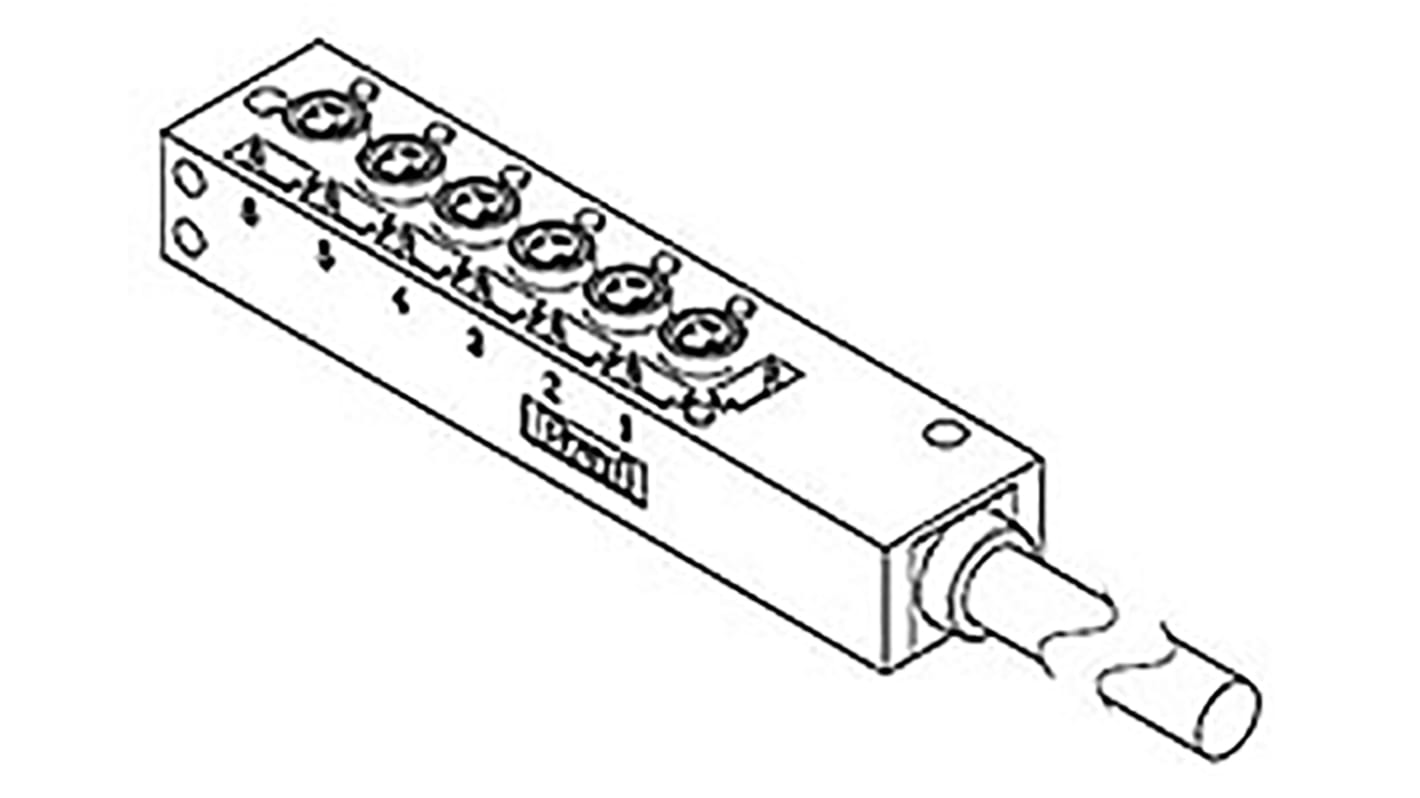 Molex 传感器分线盒, 10 → 30V 直流, 5m线长, IP67,IP68, 120247系列