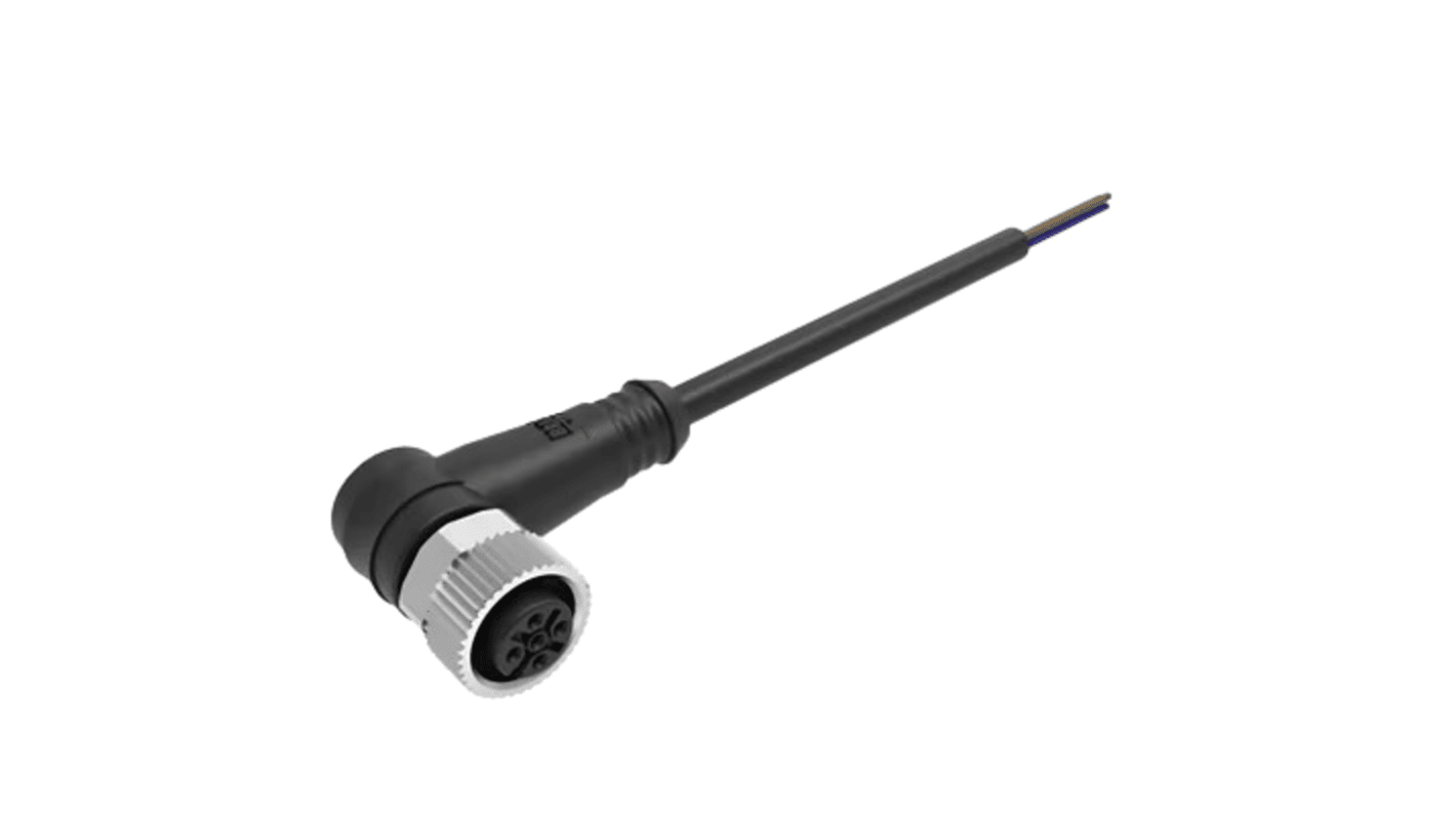 Connettore circolare Molex M12 / A spirale Femmina, Ø 5.1mm, L. 2m