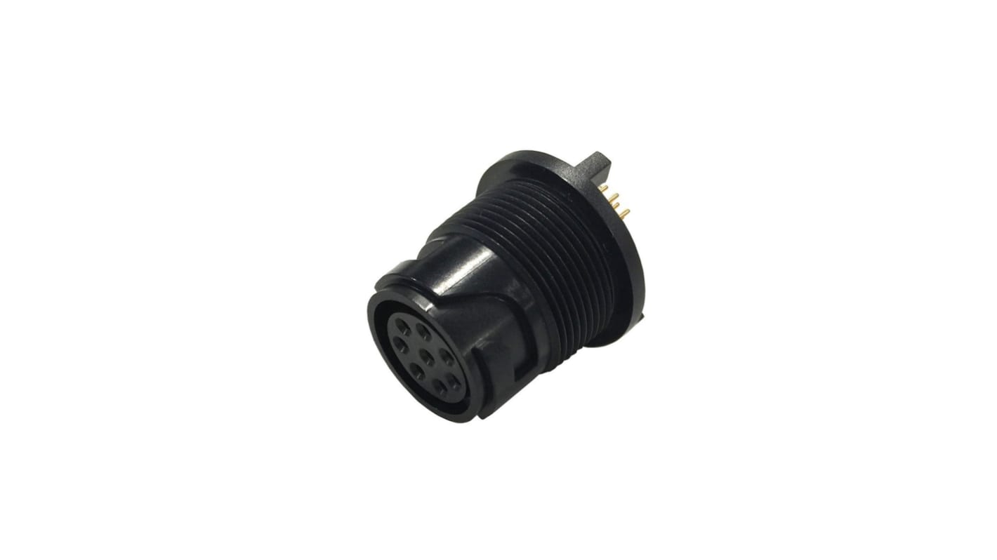 Bulgin Connector, 4 Contacts, Rear Mount, Miniature Connector, Socket, Female, IP66, IP68, IP69K, Buccaneer 4000 Series