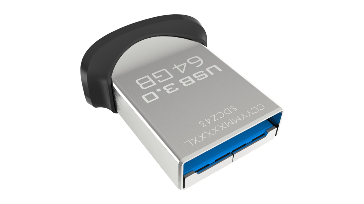 Sandisk 64 GBU盘, USB 3.0, AES-128, Ultra 双用驱动器 m3.0