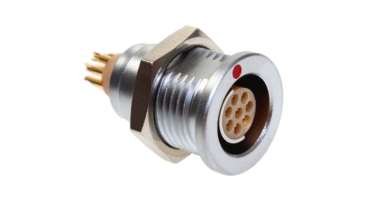 CAMDENBOSS Circular Connector, 8 Contacts, Panel Mount, Socket, Female, IP68, CamCirc CCB2 Series