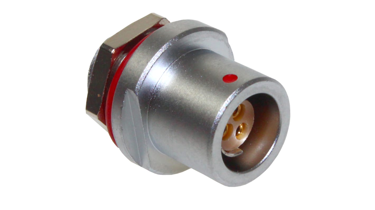 CAMDENBOSS Circular Connector, 3 Contacts, Panel Mount, Socket, Female, IP68, CamCirc CCE1 Series