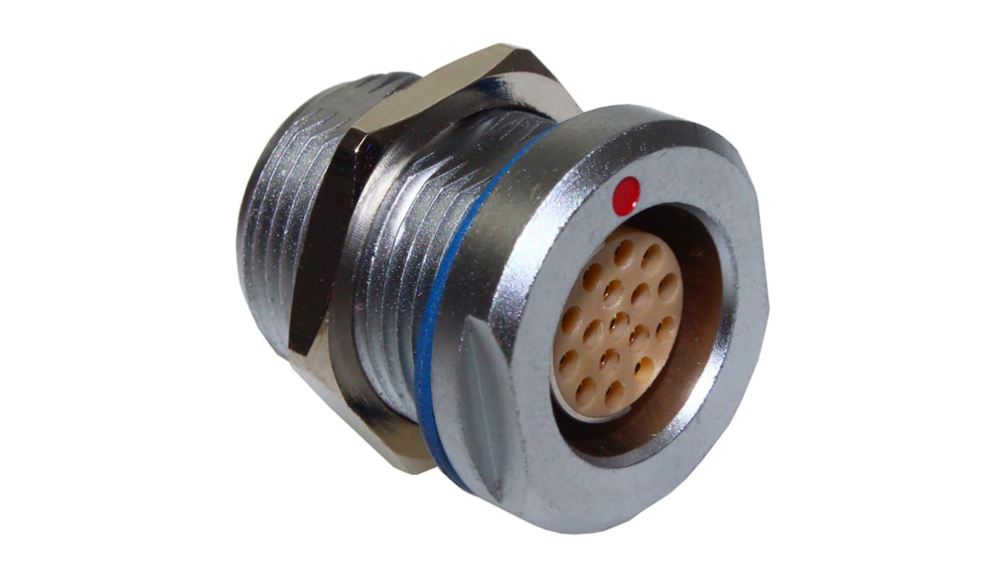 CAMDENBOSS Circular Connector, 16 Contacts, Panel Mount, Socket, Female, IP68, CamCirc CCM4 Series