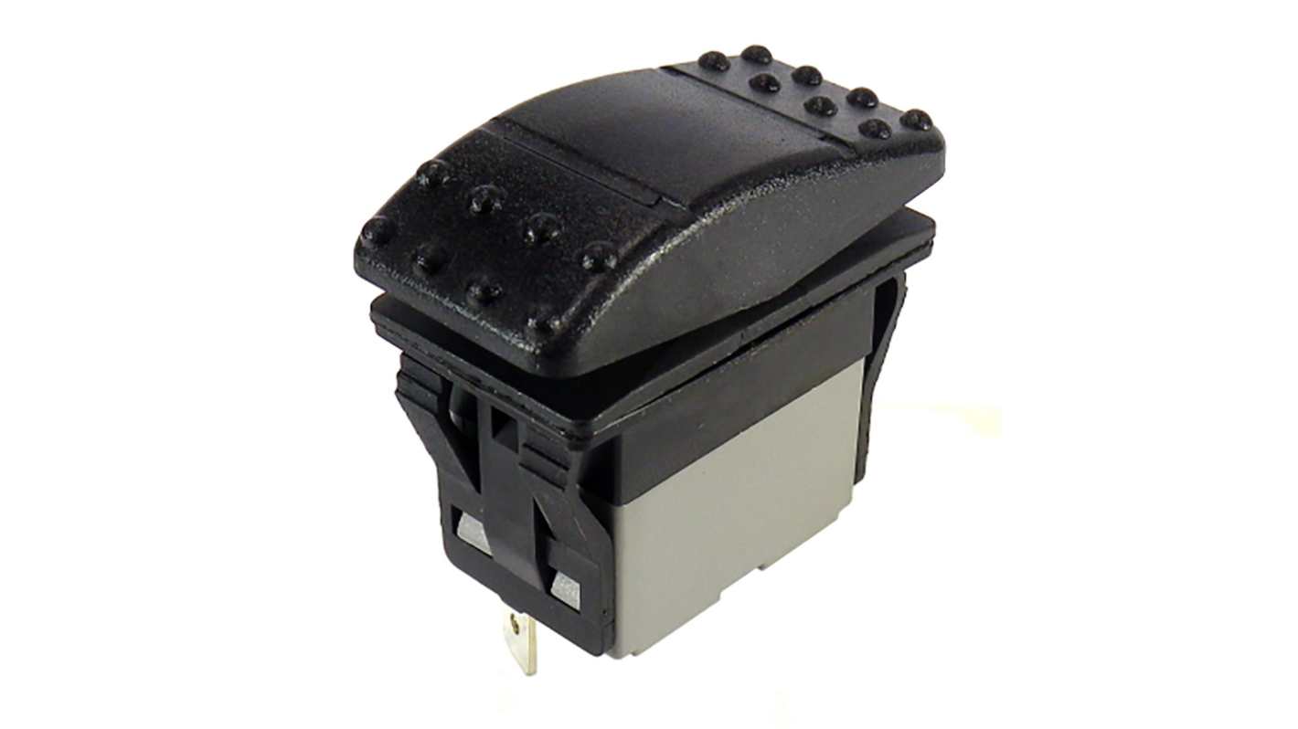 Interruptor de balancín, Contacto DPDT, Enclavamiento, 16 A a 125 → 250 V ac, 16 A a 30 V dc, 20 A a 125