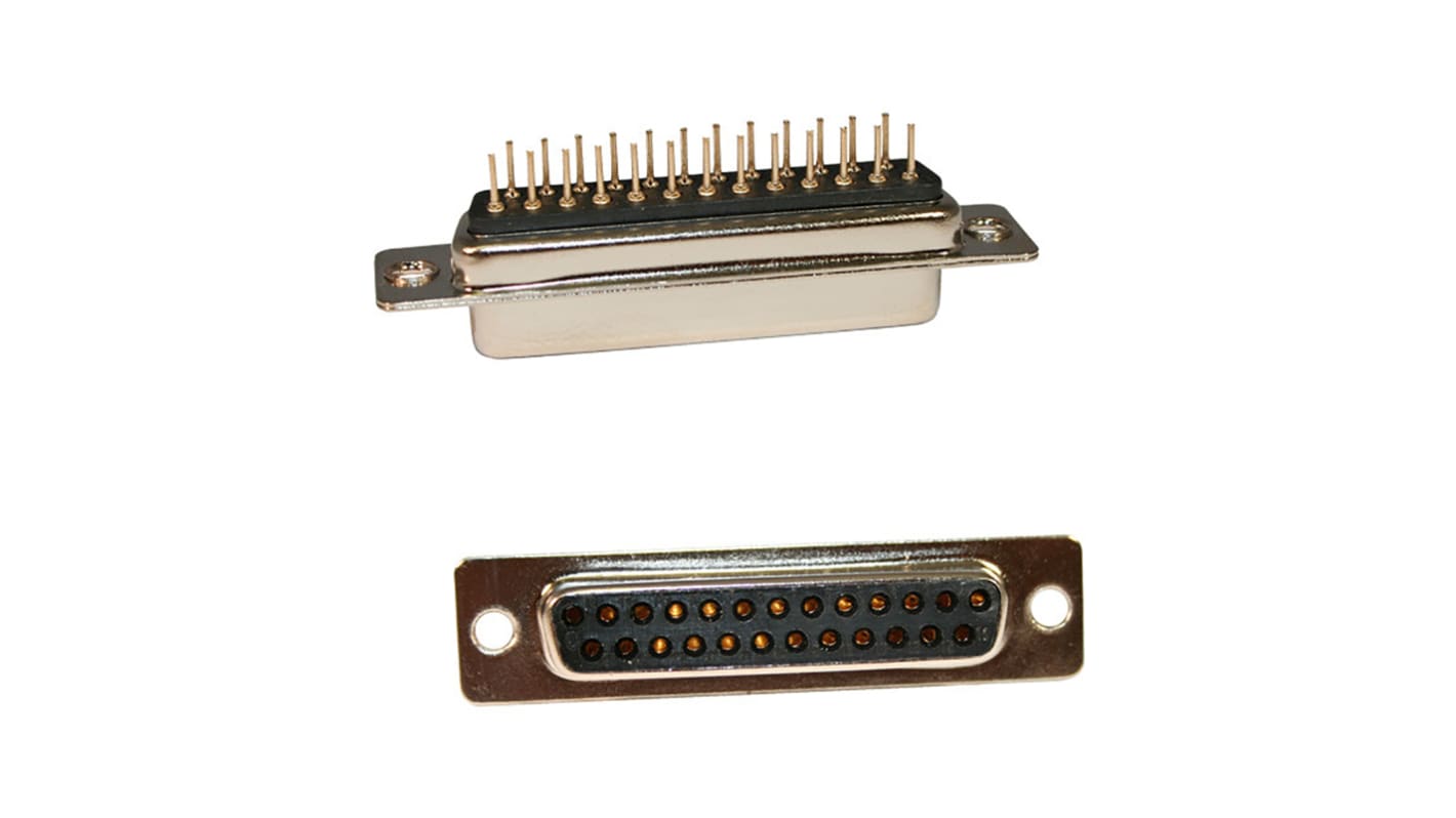 Norcomp D-Sub konnektor, fatning, 15-Polet, 171 Serien, 2.77mm benafstand Standard D-Sub, Lige, Hulmontering D, Lodde