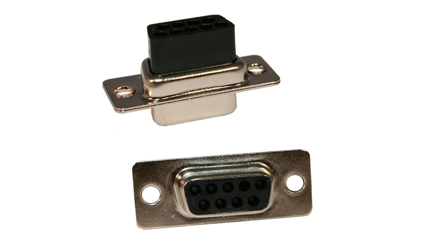 Norcomp 170 25 Way Cable Mount D-sub Connector Socket, 2.77mm Pitch