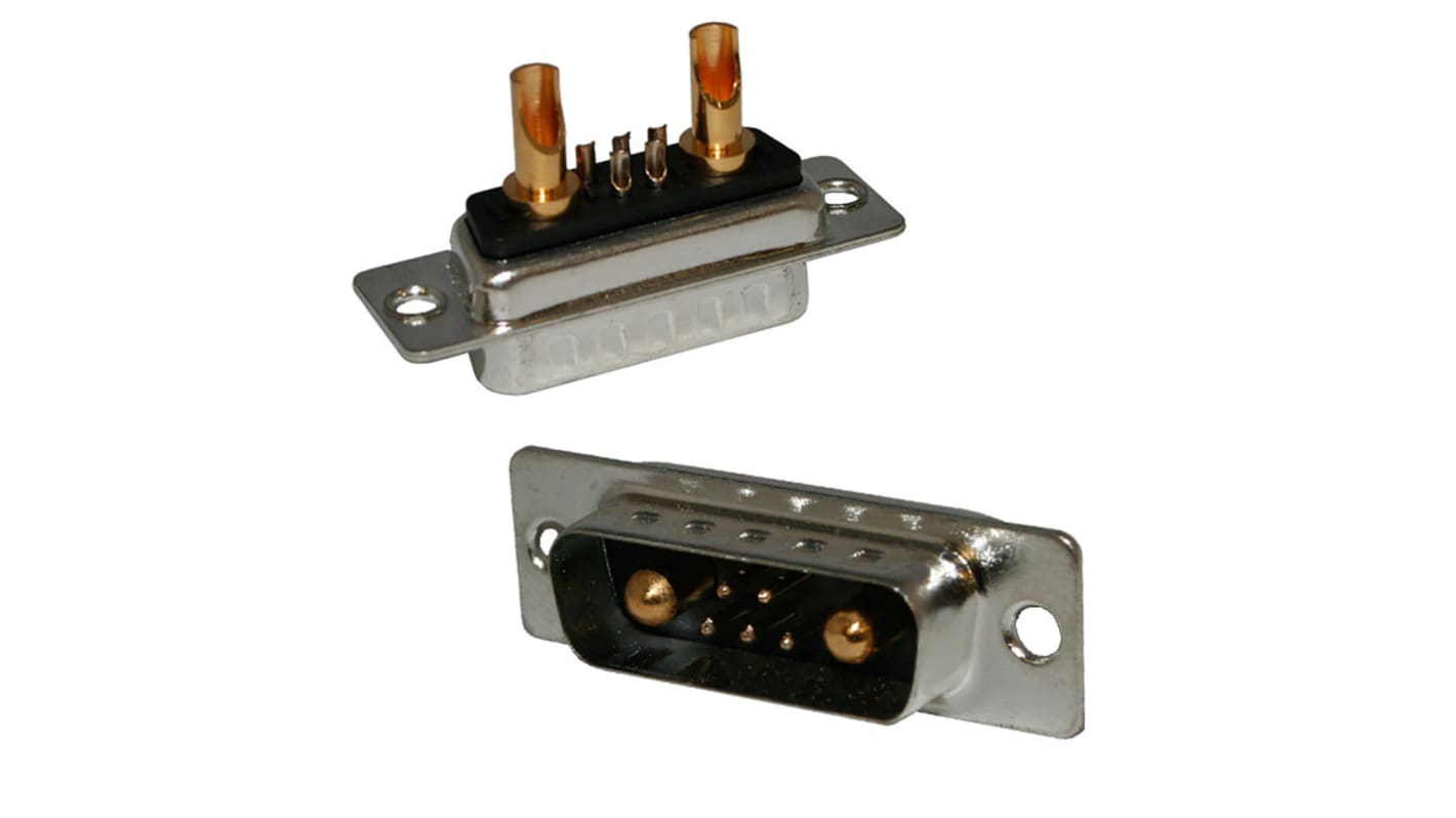 Norcomp 680M 3 Way Panel Mount D-sub Connector Socket, 6.85mm Pitch
