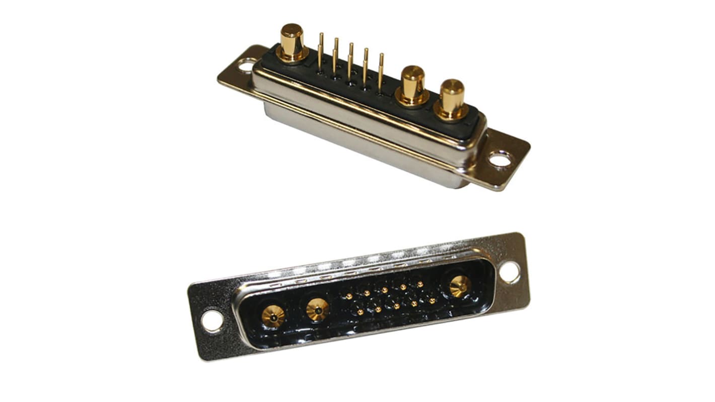 Norcomp 7 Way Through Hole D-sub Connector Socket