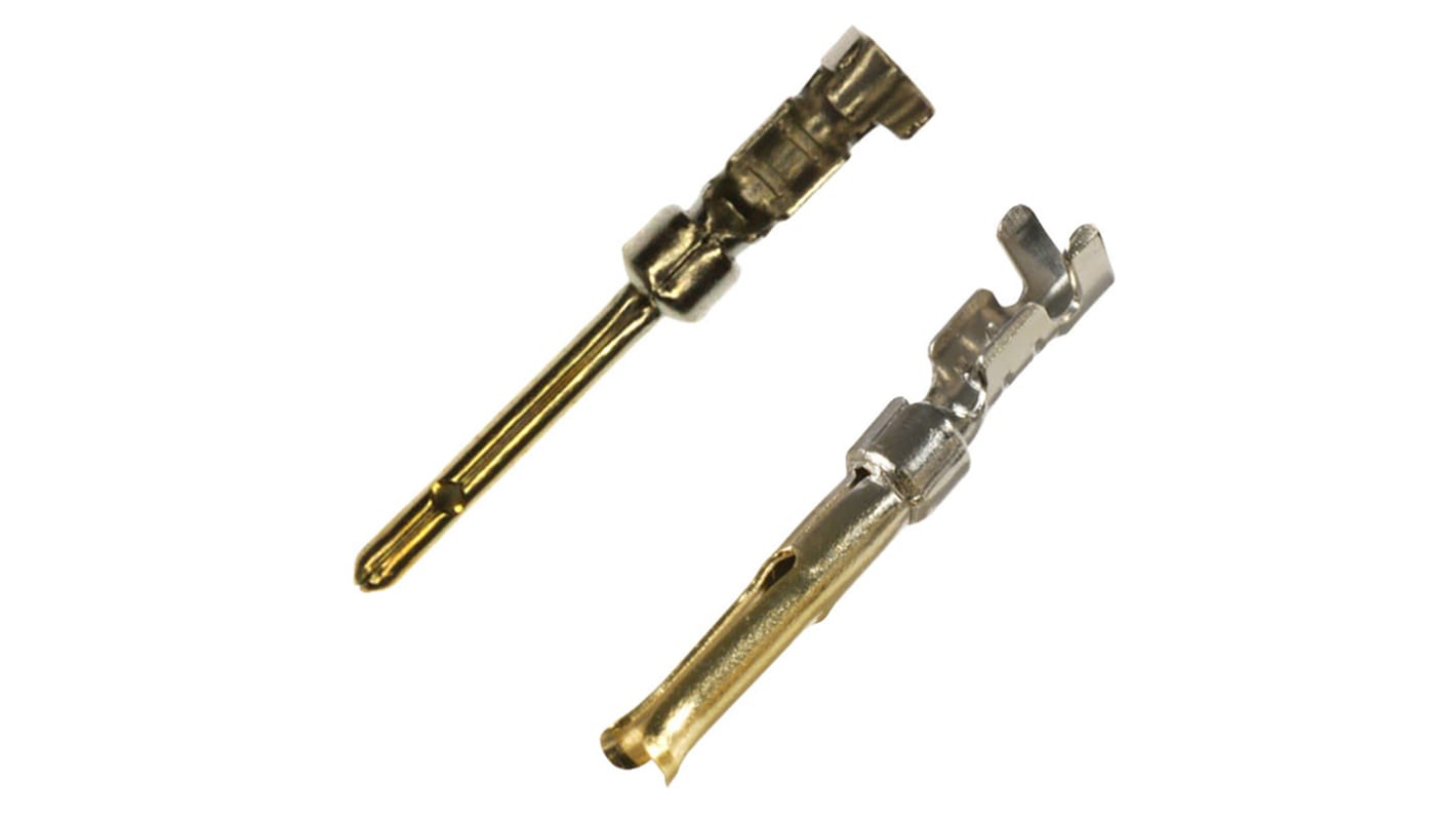 Norcomp Female Crimp D-sub Connector Contact, Gold over Nickel Pin, 20 → 26 AWG