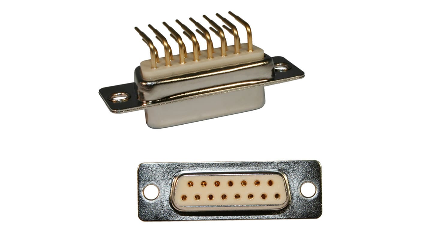 Norcomp DB25针标准D-Sub公插, 直角, THT安装, 焊接端接, 500.0 v, 5.0A, 173系列