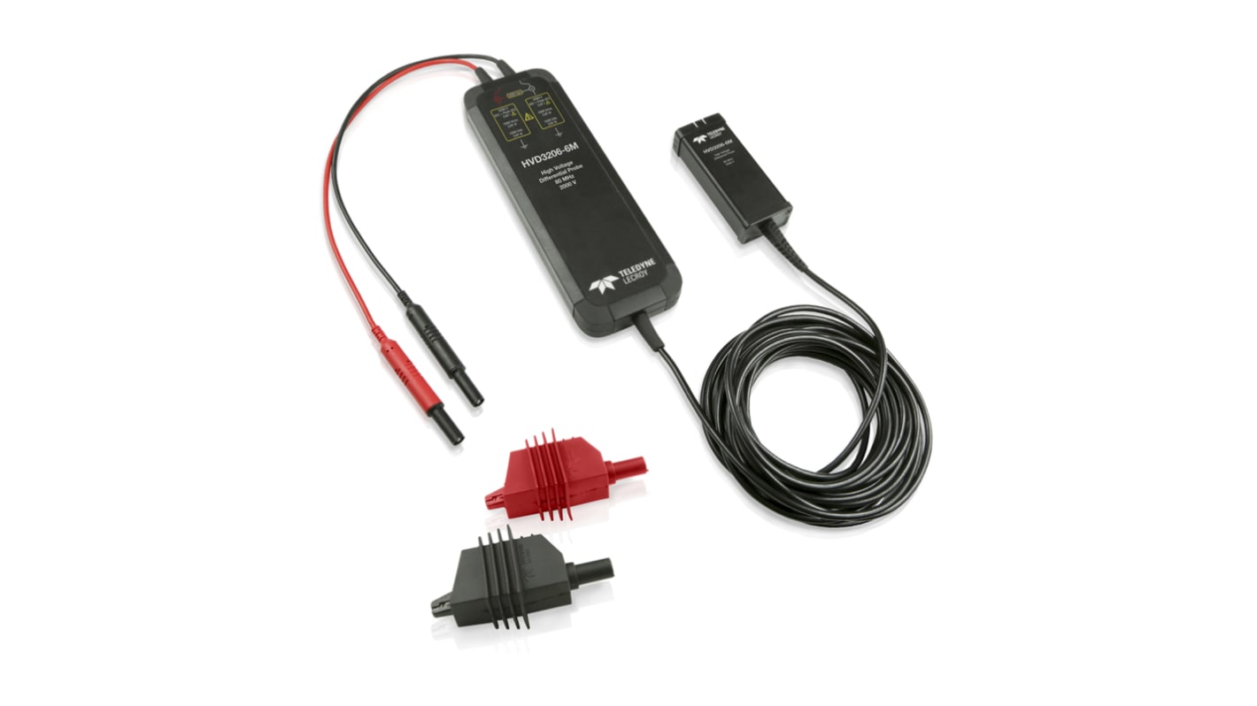 Teledyne LeCroy HVD3000A Series HVD3206A-6M Oscilloscope Probe, Differential Type, 80MHz, 1:50, 1:500