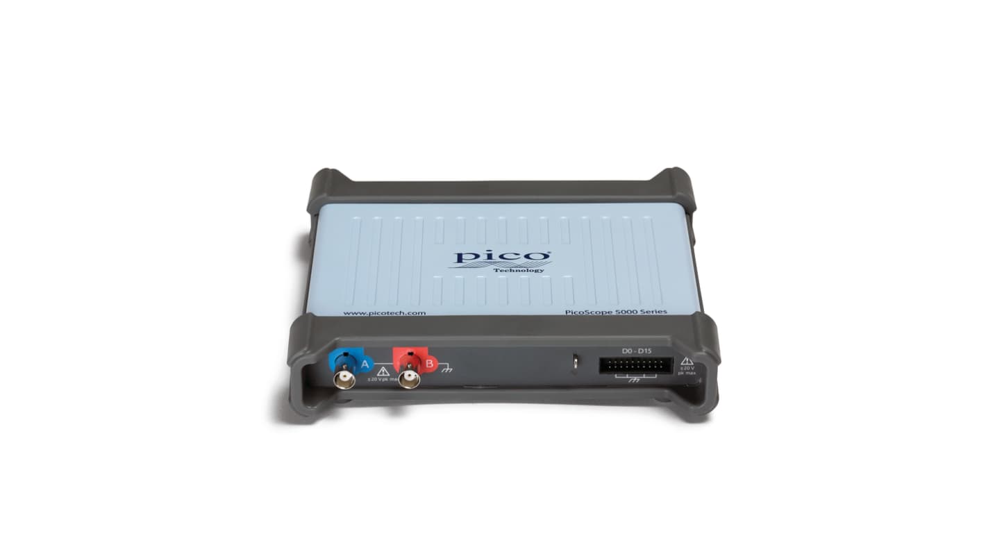 Pico Technology 5244D MSO PicoScope 5000D Series, 200MHz PC Based Oscilloscope, 2 Analogue Channels, 16 Digital Channels