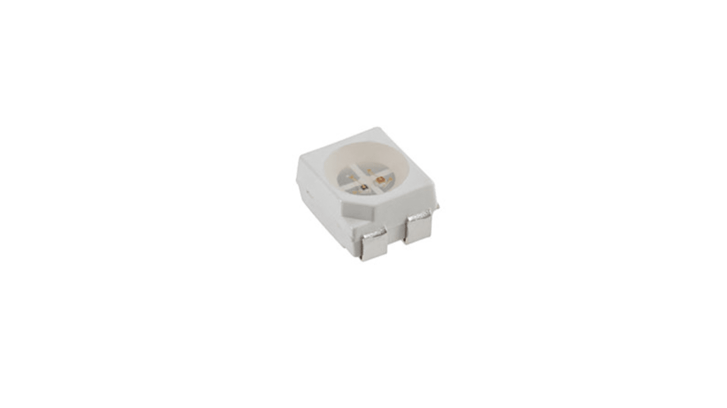 Bivar SMD LED RGB 2,6 V, 4,3 V, 4,5 V, Cluster 3-LEDs, 120°, 4-Pin PLCC 4