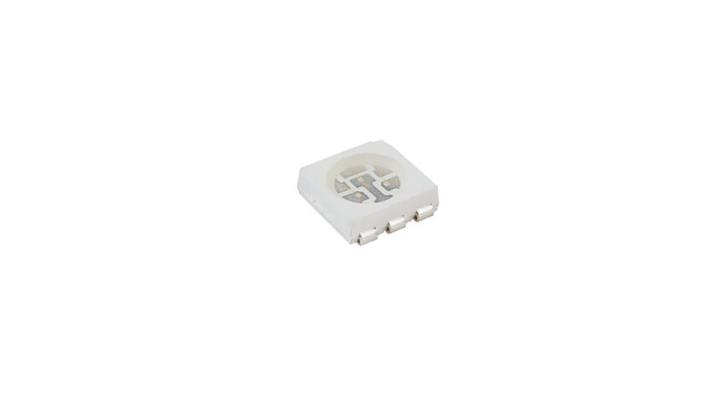 LED RGB, CMS, PLCC 6, 3 LEDs, 2,4 V, 3,6 V